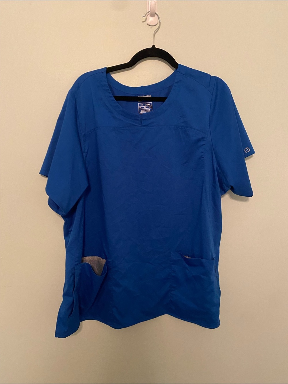 WonderWink Women's Royal Blue Medical Scrub Top
